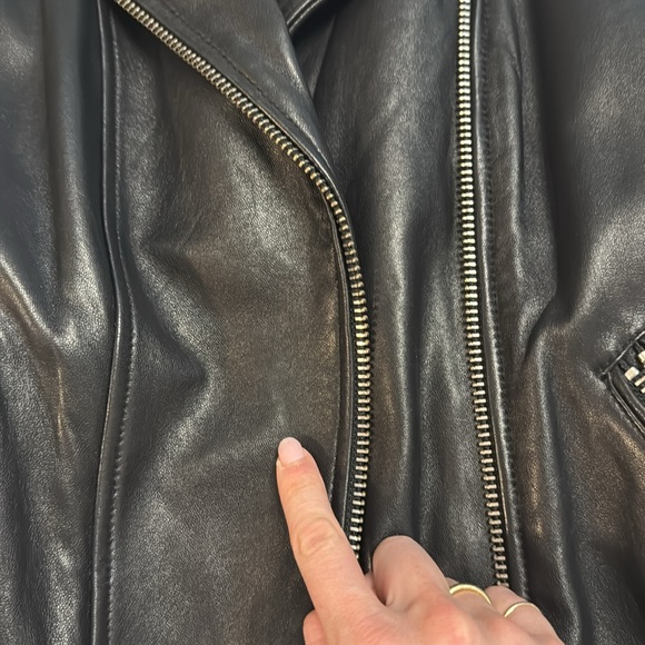 7 For All Mankind Leather Jacket - Picture 4 of 9